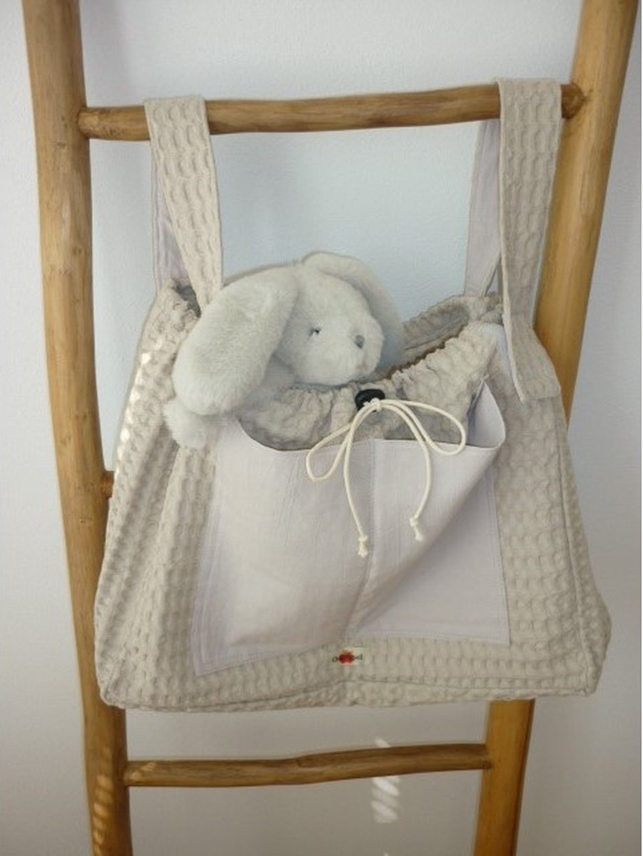 Oogappel Zand Boxzak Box Organizer Boxopbergzak Kraam Cadeau-Naturel Beige
