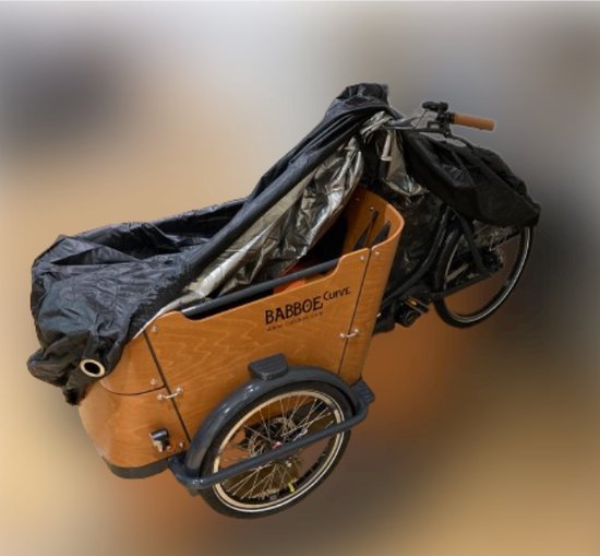 Luxe Bakfietshoes - 3-wieler - Waterdicht - Bakfiets hoes - Geschikt voor o.a. Babboe Curve/Big/Pro, Troy, Vogue, Terra, Cangoo - Geschikt voor met en zonder tent/huif van Luxe — afbeelding 4