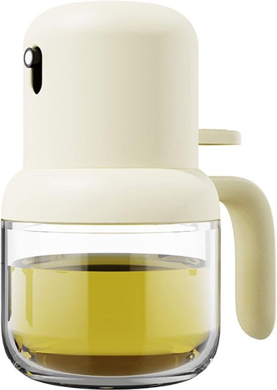 SWEET VIEW Oliesproeier voor koken, 2 stuks, 470 ml, 2-in-1 oliedispenser en oliesproeier, glazen oliedispenser voor keuken, koken, salade, barbecue (zwart, groen