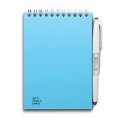 MOYU - Sky Blue Notebook - Uitwisbaar Notitieboek A6 Hardcover - Multifunctionele pagina’s - Inclusief uitwisbare pen, houder en wisdoekje