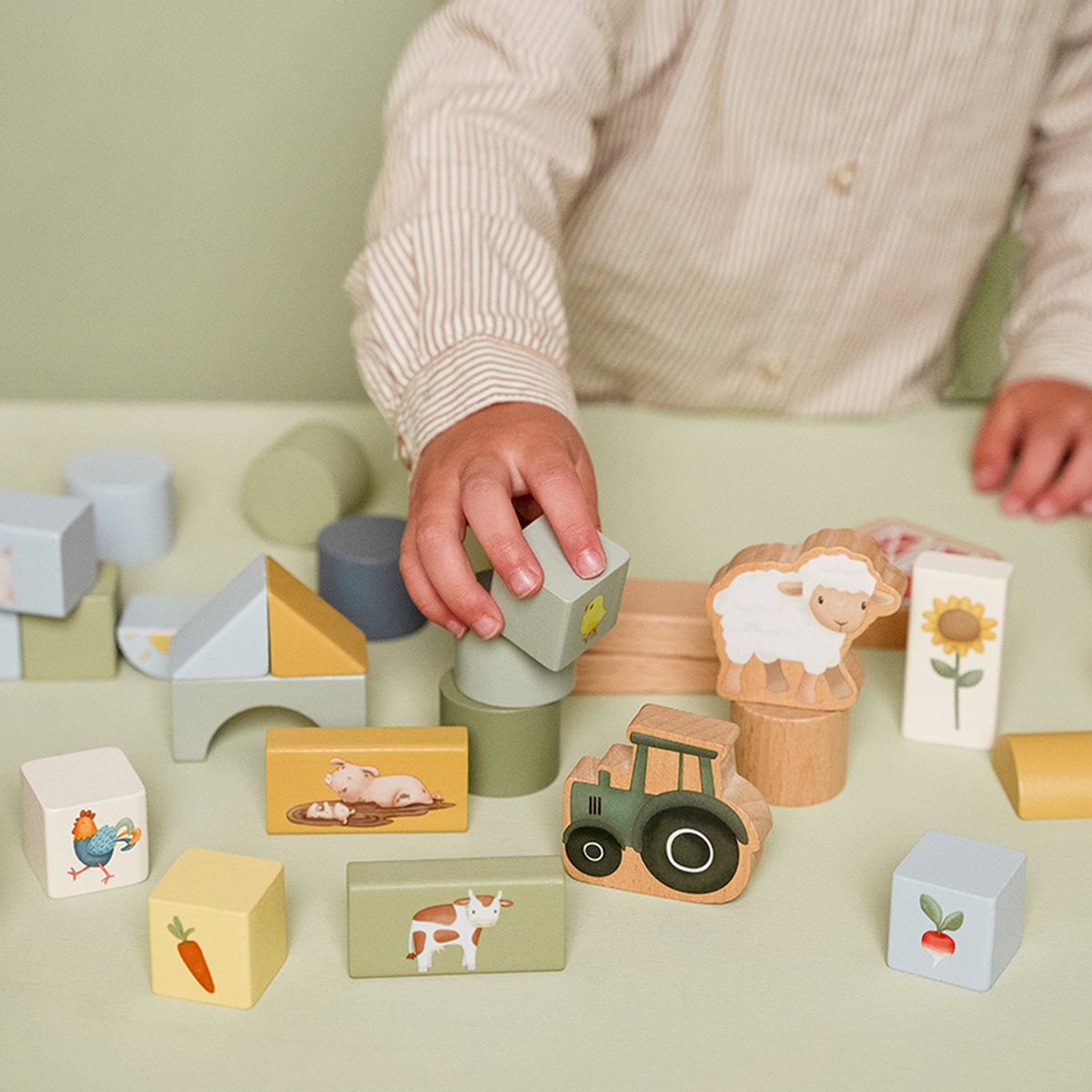 Little Dutch - Bouwblokken in ton FSC - Little Farm — afbeelding 3