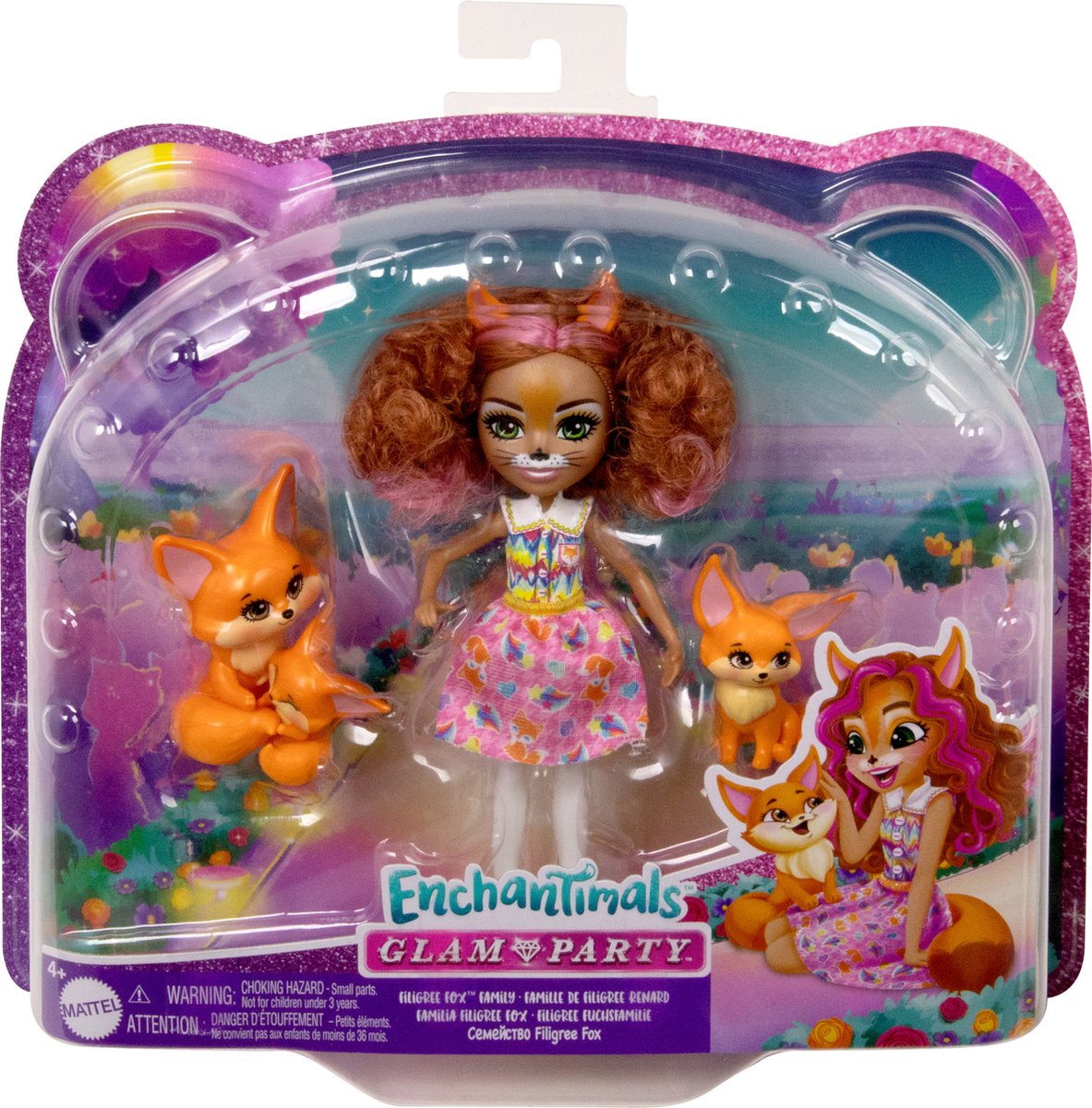 Enchantimals - Chic Feestje - Filigree Fox Familie - Pop