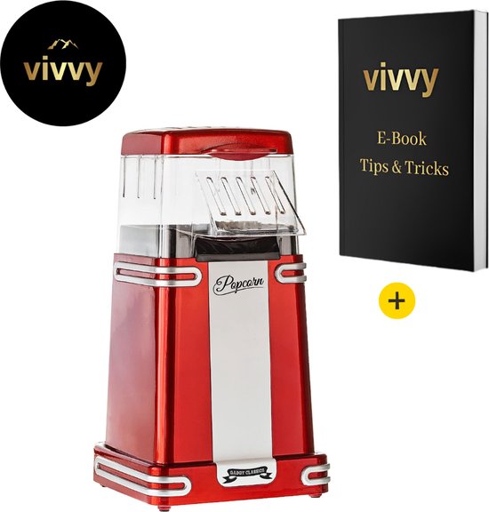 Popcornmachine - Bioscoopstijl - Roestvrijstaal - 70 Gram