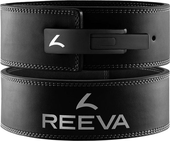 Reeva Lifting Belt (10MM) - Powerlift Riem in Maat M - Geschikt voor Powerlifting, Fitness en Bodybuilding - Lever belt voor Heren en Dames
