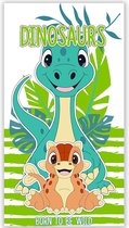 Serviette de plage Dinosaurus , Born to be Wild - 70 x 140 cm - Polyester