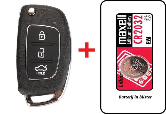 Clé de voiture 3 boutons avec batterie Maxell adaptée au boîtier de clé  Hyundai Tuscon