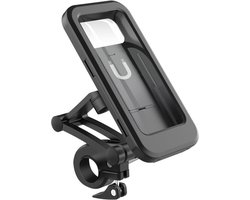 Telefoonhouder Fiets - Magnetisch - Stuurbevestiging - Waterdicht - 360 Graden Draaibaar - Anti-Schok - Universeel - Zwart