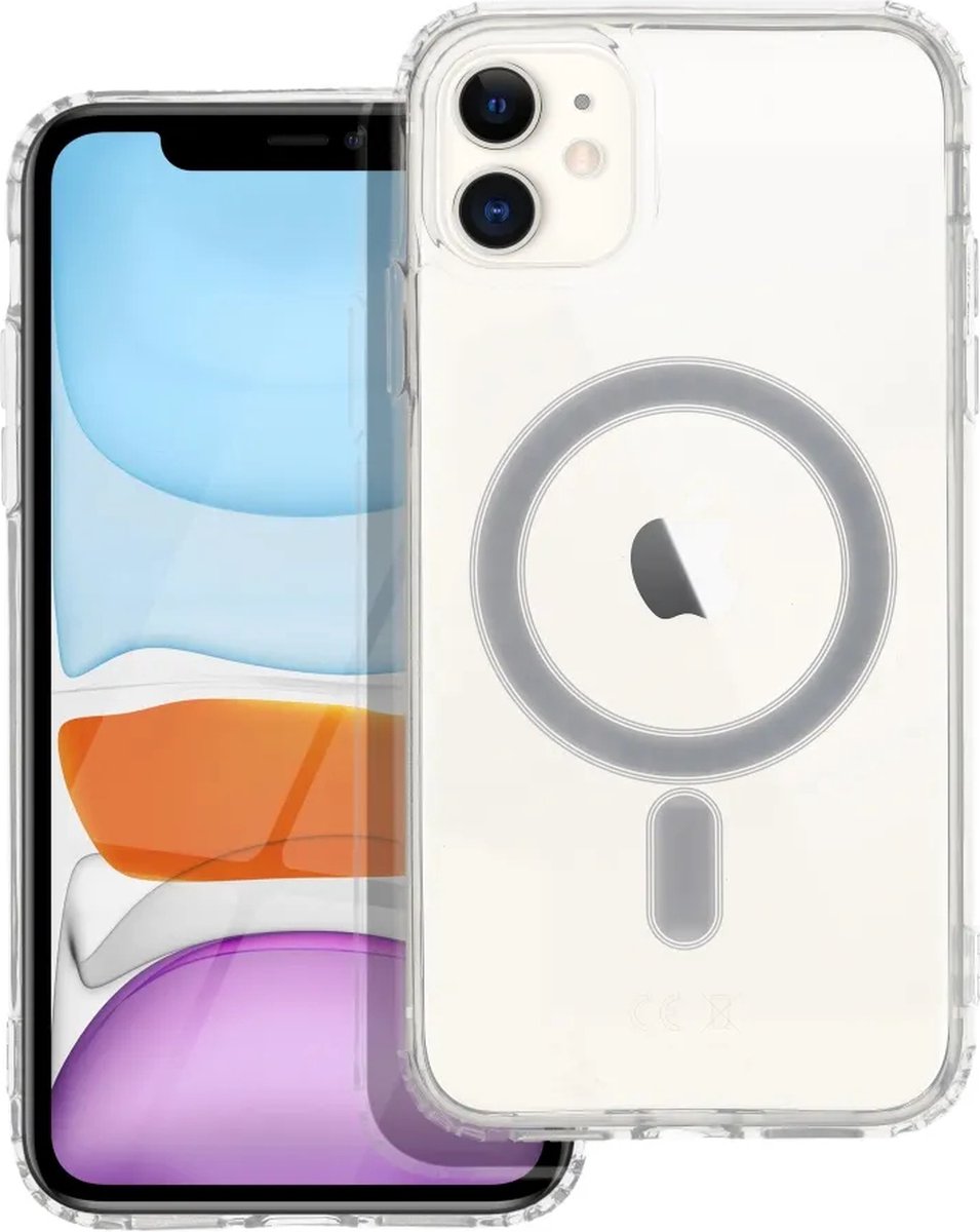 Casify Doorzichtig Hoesje met MagSafe voor iPhone 11 - Transparant