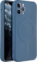 Casify Siliconen Hoesje met MagSafe voor iPhone 11 Pro - Blauw