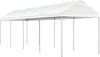 vidaXL-Prieel-met-dak-8,92x2,28x2,69-m-polyetheen-wit