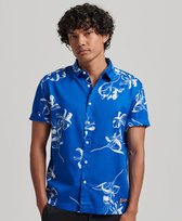 Superdry Vintage Hawaiian Shirt Met Korte Mouwen Blauw S Man