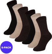 Apollo (Sports) - Sportsokken Daily - Unisex - Bruin - Maat 42/47 - 6-Pack - Voordeelpakket