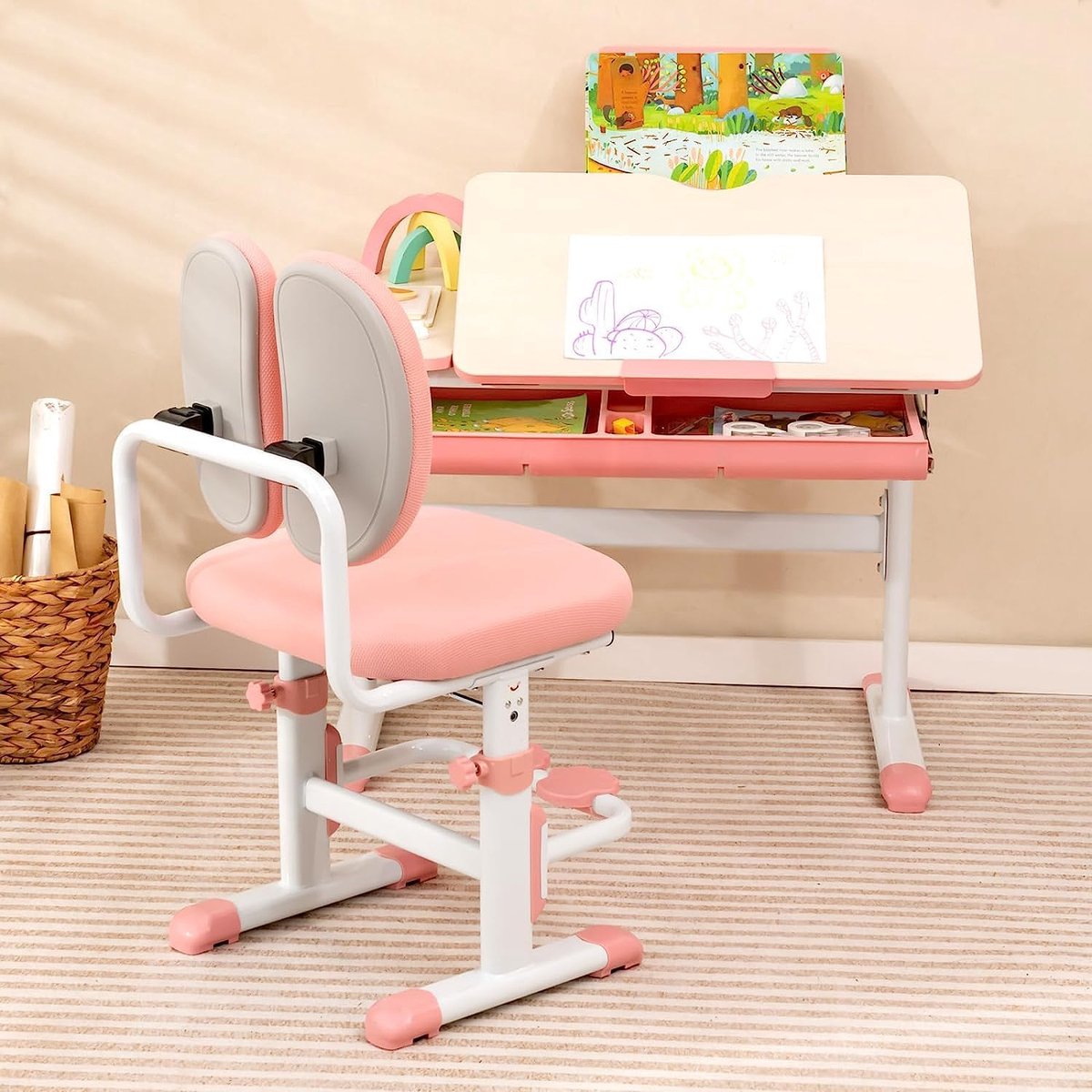 KidKraft® Bureau enfant ajustable et chaise Grow Together™ Pocket