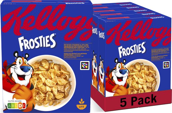 Foto: Kellogg s frosties ontbijtgranen 5 x 330 gr voordeelverpakking