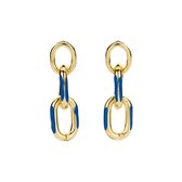 Les Cordes - DOBI (OB) - Oorbellen - Blauw - Metaal - Juwelen - Sieraden - Dames