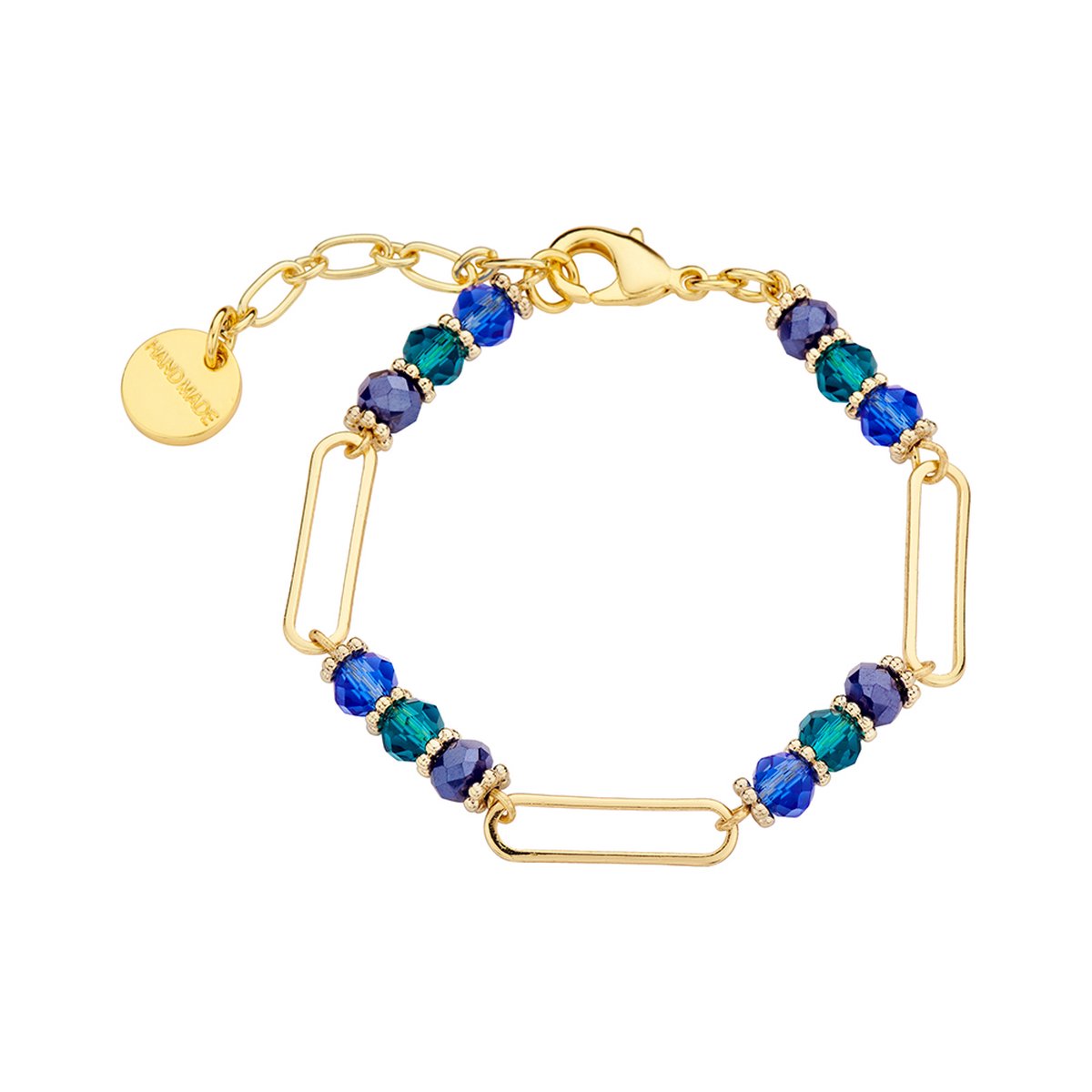 Les Cordes - DASIO (AB) - Armband - Meerkleurig - Blauw - Metaal - Juwelen - Sieraden - Dames