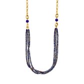 Les Cordes - DOMAR - Collier - Blauw - Metaal - Juwelen - Sieraden - Dames