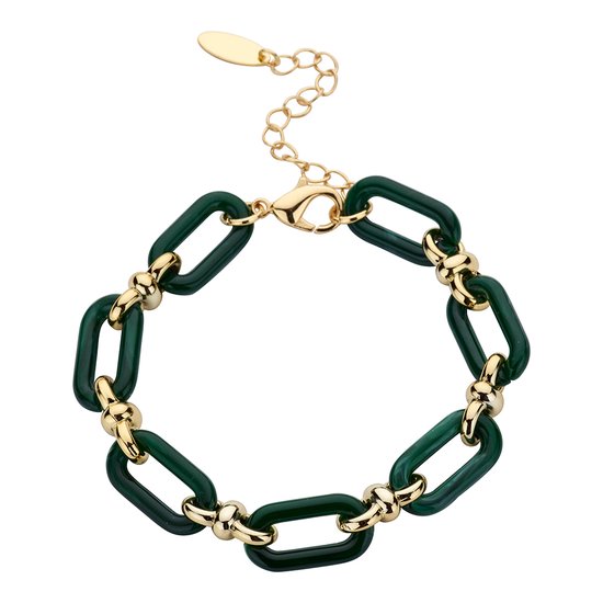 Les Cordes - PAN55 (AB) - Armband - Groen - Hars - Juwelen - Sieraden - Dames