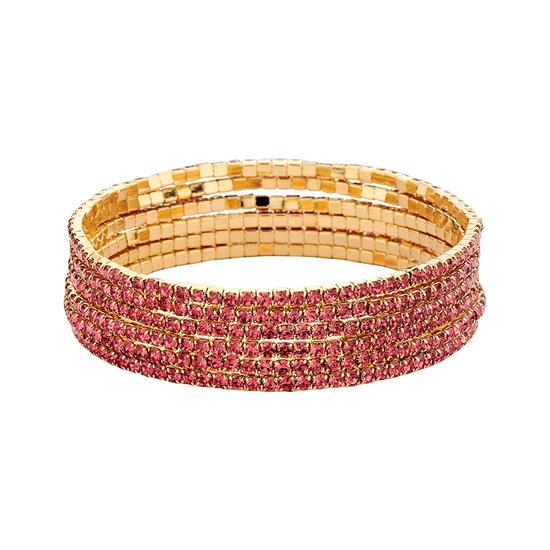 Les Cordes - PAN56 (AB) - Armband - Roze - Metaal - Juwelen - Sieraden - Dames