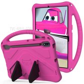 ShockProof Kids Case - Geschikt voor Samsung Galaxy Tab S7 FE / S7 Plus / S8 Plus Hoesje - Roze