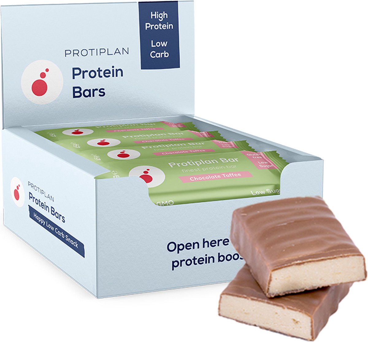 Goedkoopste Protiplan | Finest Protein Bar | Chocolate Toffee | 16 Repen | 16 x 45 gram | Snel afvallen zonder poespas!