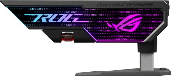 ASUS ROG Herculx - Support pour carte vidéo RGB - Zwart/ Grijs