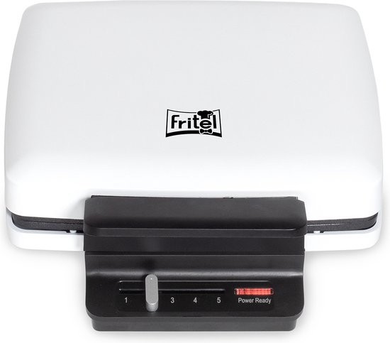 FRITEL Wafelijzer - WA 1230 - Wafelmaker met Vaste Platen - Wafelmachine met Anti-Aanbaklaag - Wafelbakijzer voor 4x7 Wafel - Traditionele Belgische Wafels - Wit - 1200W van Fritel — afbeelding 2