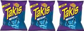 Takis Blue Heat 3 Pack - International Chips - Mexicaanse Chips - Hete Chips