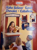 Poppenkast Little Tikes - Make Believe Easel Chevalet Cabalette - 2 zijdig te gebruiken - Schrijfbord - Hout