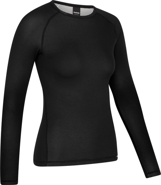 GripGrab - Ride Thermal Lange Mouw Winter Fiets Ondershirt voor Dames Polygiene Base Layer Thermoshirt - Zwart - Vrouwen - Maat M