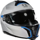 AGV Tourmodular Multi Mplk Frequency Light Grey Blue XS - Maat XS - Helm