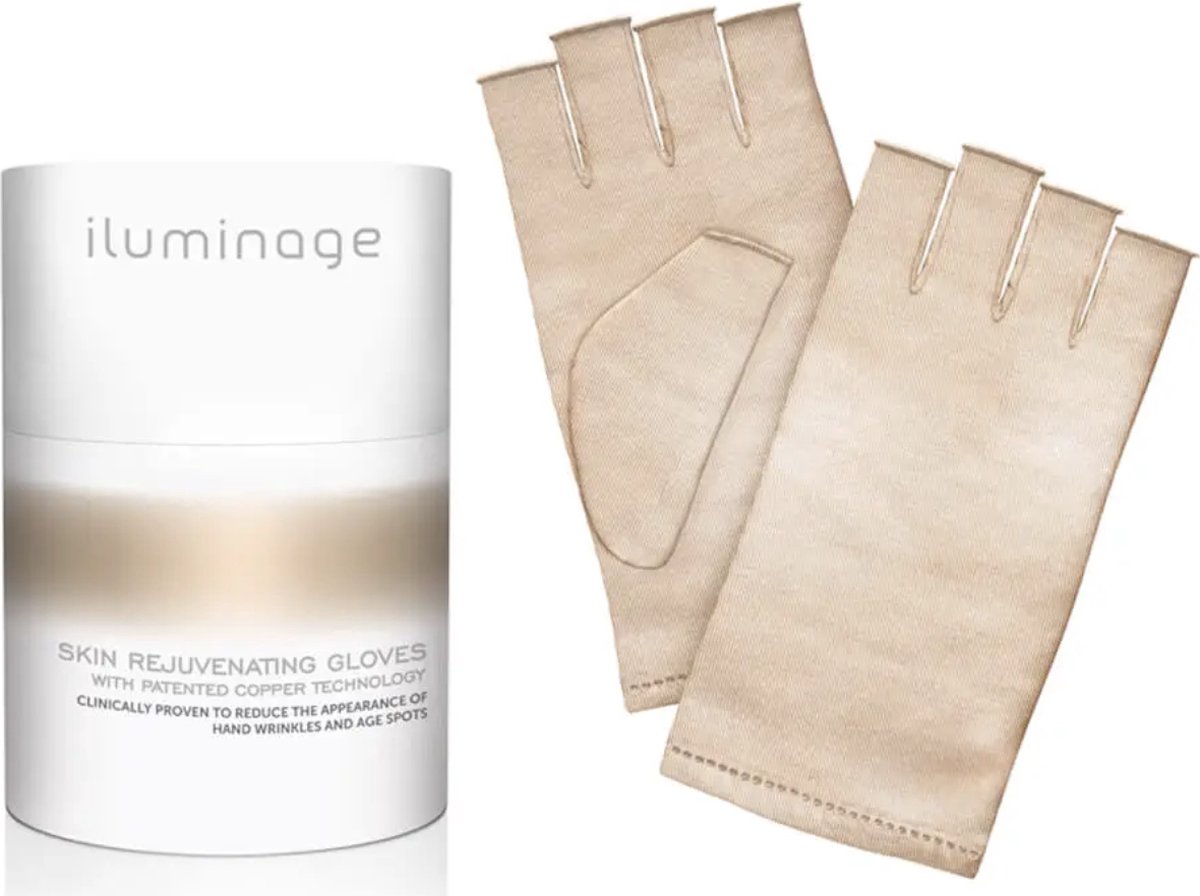 Iluminage - Skin rejuvenating gloves - Huidverjongende handschoenen met anti-aging kopertechnologie - Maat M/ L