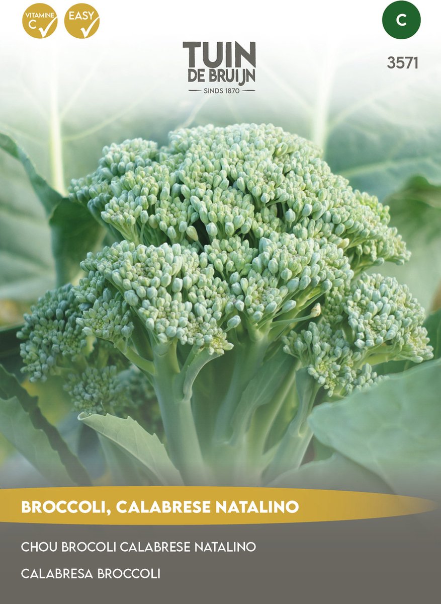 Tuin de Bruijn® zaden - Broccoli, Calabrese natalino - ca. 300 zaden
