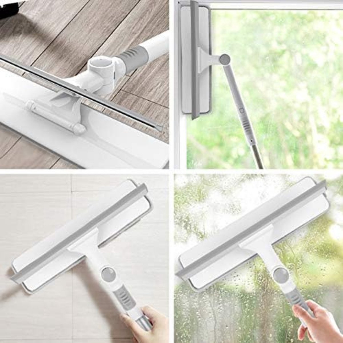 Goedkoopste Elysium - Ramenwasser Telescopisch - Ramenwasser Met Steel - Ramenwisser Met Telescoopsteel - Wit