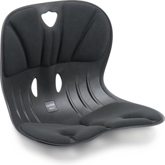 Curble chair - Wider - Correctiestoel - Bureaustoel - Correcte  goede houding - Rugsteun - Bovenbenen - Ergonomische stoel - Thuiswerken - Comfortabel - Kuipstoel - Volwassenen - Eettafel - Zwart