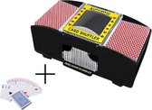 Kaartenschudmachine - Kaartenschudder Elektrisch - Inclusief Stok Kaarten - Speelkaarten - Schudmachine voor Speelkaarten - Cardshuffler - Poker - Zwart