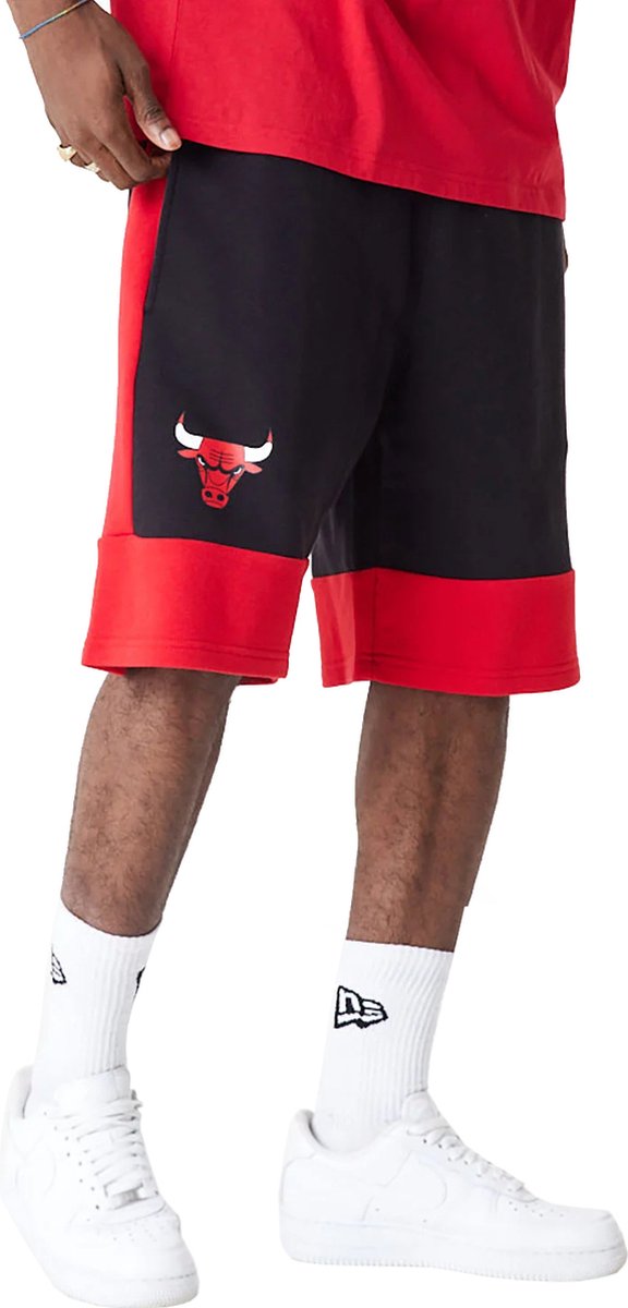 New Era NBA Colour Block Short Bulls 60416373, Mannen, Rood, Shorts, maat: XXL