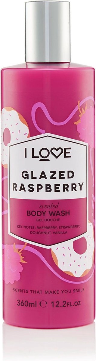 I Love... Glazed Raspberry Body Wash 360ml