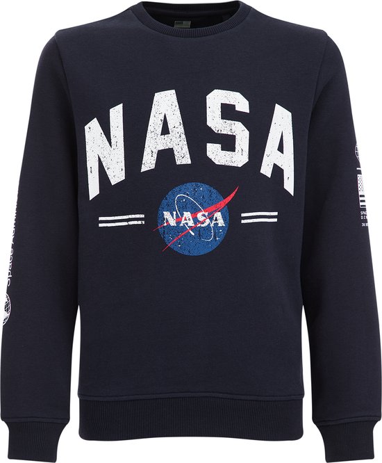 WE Fashion Jongens NASA® sweater met opdruk