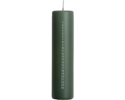 Rustik Lys - Adventskaars (Ø5cm x 20cm) - Forest Green