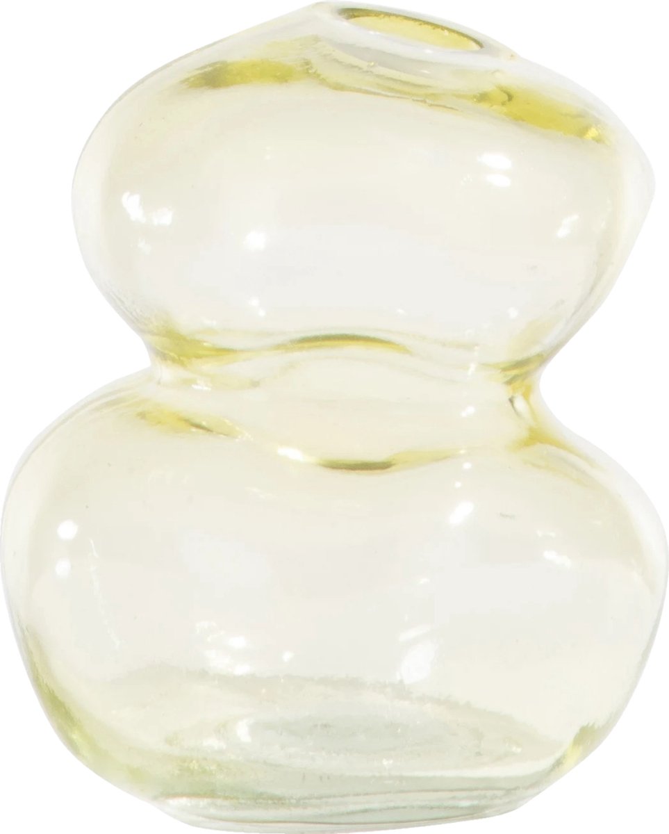 COCO Maison - Vaas 'Runa' (13,5cm hoog) - Geel