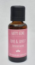 Happy Home diffuser blend, Love & Lovely, 100% natuurlijke etherische olie, 30 ml
