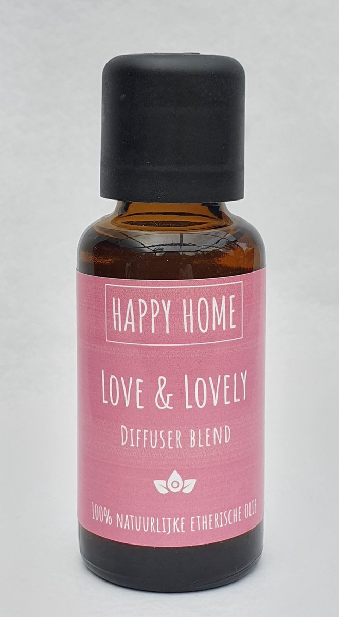 Goedkoopste Happy Home diffuser blend, Love & Lovely, 100 natuurlijke etherische olie, 30 ml