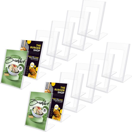 6-pak A4-plastmapper: Kan udvides og er vandtæt, ideel som dokumentmappe, dokumentmappe