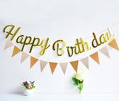 Slingers Vlaggenlijn Goud|Set Happy birthday - Verjaardag Youhomy Vlaggenlijn - 3 Meter Voor Binnen En Buiten