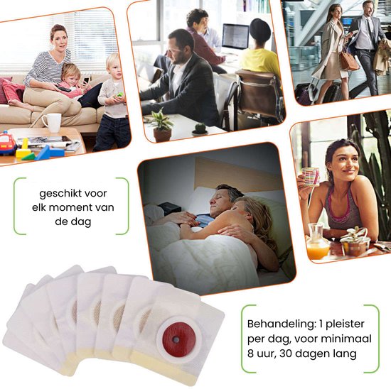 Collage van mensen in verschillende situaties: gezin op bank, man op kantoor, stel in bed, vrouw in sportkleding.