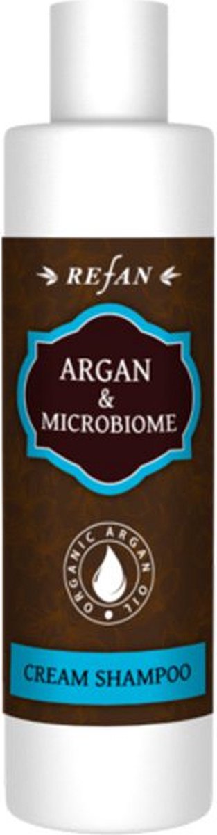 Refan natuurlijke creme shampoo met argan olie en microbiome - prebiotisch- gezond en sterk haar 250ml