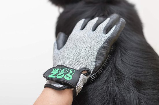 Vachtverzorgingshandschoenen voor honden en katten, van