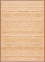 The Living Store Bamboe Tapijt - Anti-slip - 160x230cm - Bruin