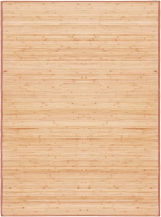 The Living Store Bamboe Tapijt - Anti-slip - 160x230cm - Bruin